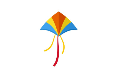 New kite icon, flat style