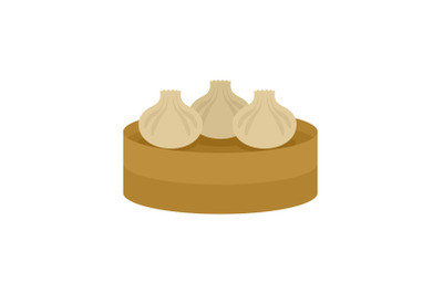 Traditional taiwan cake icon, flat style