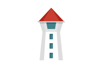 Taipei tower icon, flat style