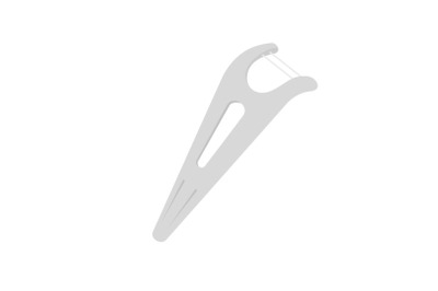 Dental floss icon, flat style