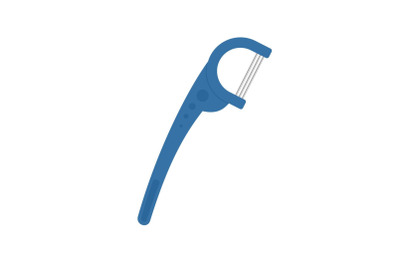 Toothpick icon, flat style