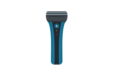 Electric shaver icon, flat style