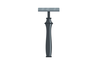 Old fashion razor icon, flat style