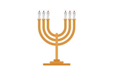 Candlesticks icon, flat style