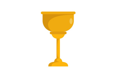 Gold cup jewish icon, flat style