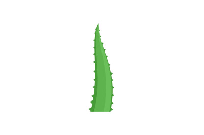 Aloe piece icon, flat style