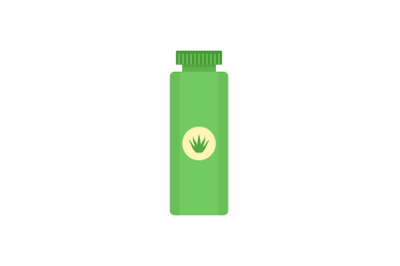 Aloe vera tube icon, flat style