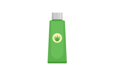 Aloe vera extract icon, flat style