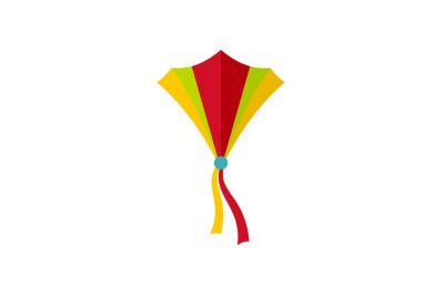 String kite icon, flat style