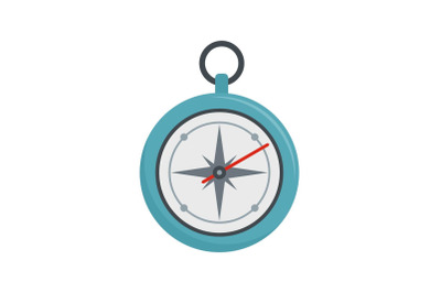 Compass icon, flat style