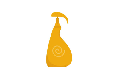Sun spray icon, flat style