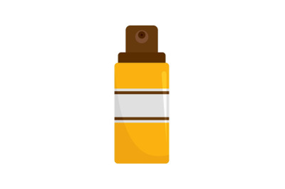 Sun aqua spray icon, flat style