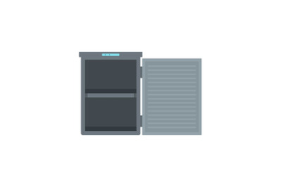 Freeze with 2 room icon, flat style