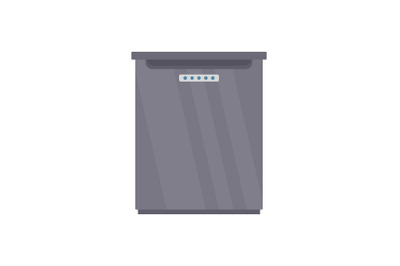 Refrigerator icon, flat style