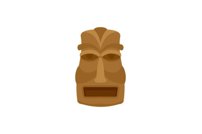 Hawaian idol icon, flat style