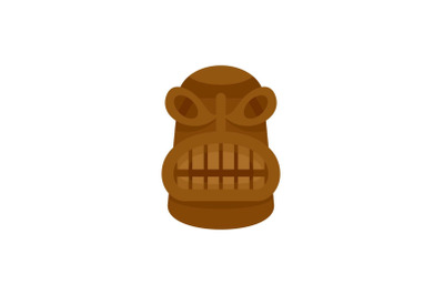 Native idol icon, flat style
