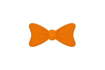 Fashion bow tie icon, flat style