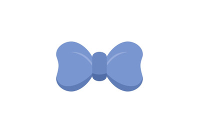 Trendy bow tie icon, flat style
