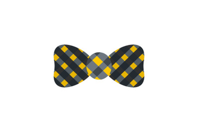 Bow tie icon, flat style