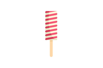Candy ice cream icon, flat style