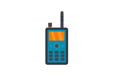 Talkie radio icon, flat style