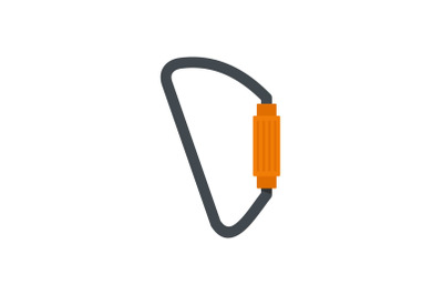 Carabine icon, flat style