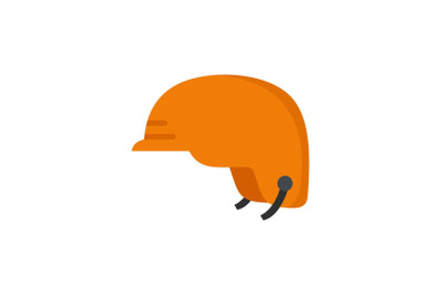 Hiking helmet icon, flat style
