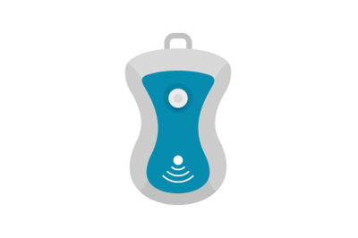 Gps device icon, flat style