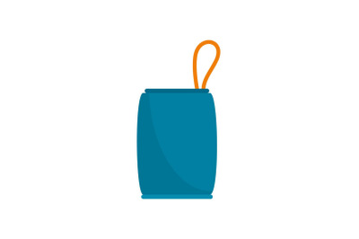 Protect bag icon, flat style