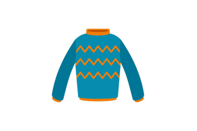 Pullover icon, flat style
