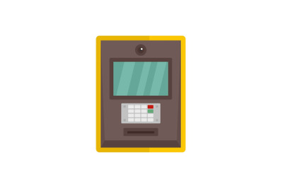 Atm icon, flat style