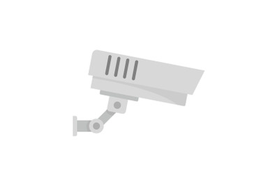 Outdoor security camera icon, flat style