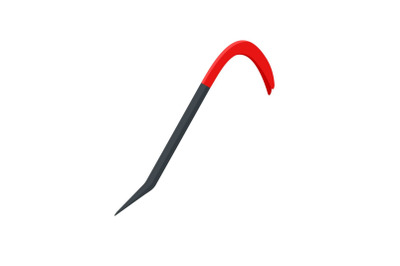 Nail puller icon, flat style