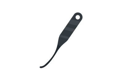 Unlock door tool icon, flat style