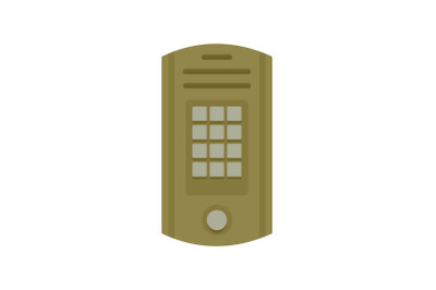 Intercom icon, flat style