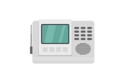 House intercom icon, flat style