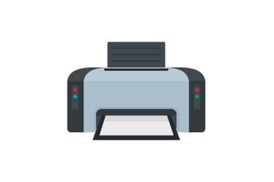 Copier printer icon, flat style