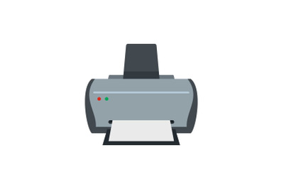 Simple printer icon, flat style