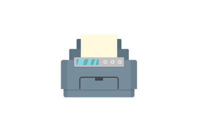 Laser printer icon, flat style