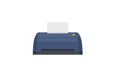 Digital printer icon, flat style