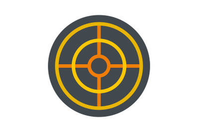 Arch target icon, flat style