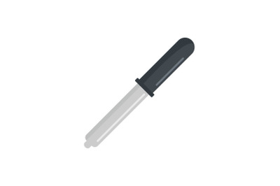 Medicine pipette icon, flat style
