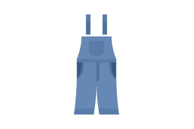 Strip pants icon, flat style