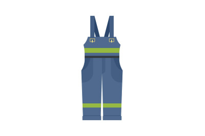 Worker suit icon, flat style