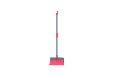 Brush mop icon, flat style