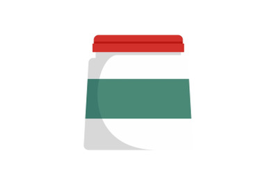 Glue jar icon, flat style