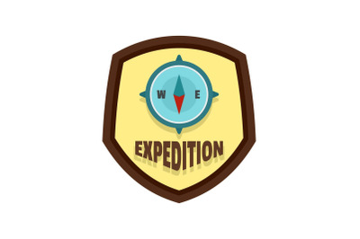 Expedition logo, flat style