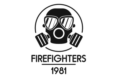 Firefighters logo, simple style