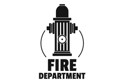 Fire department logo, simple style