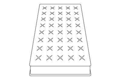 Mattress icon, outline style